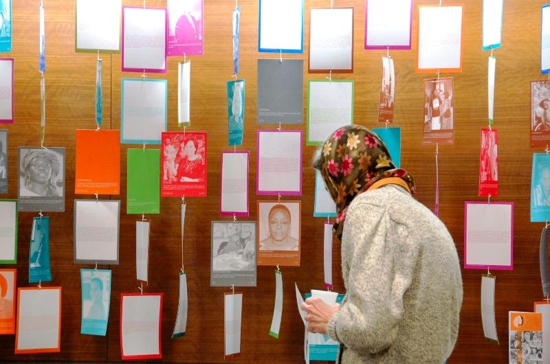 1,000 Peace Women exhibit (Photograph by Michelle Reyf)